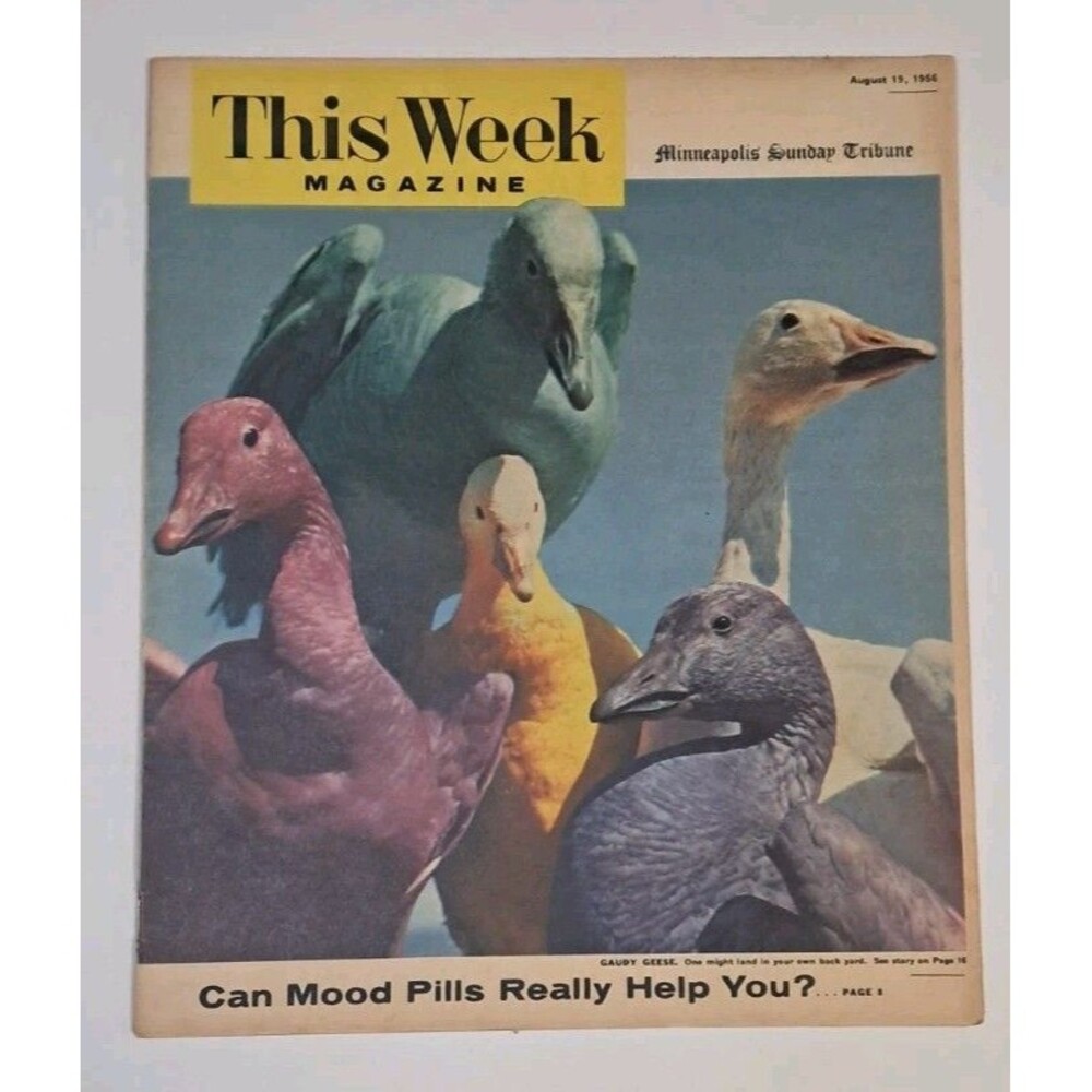 This Week Magazine Minneapolis Sunday Tribune 8/19/1956 Steve Allen Anna Kashfi